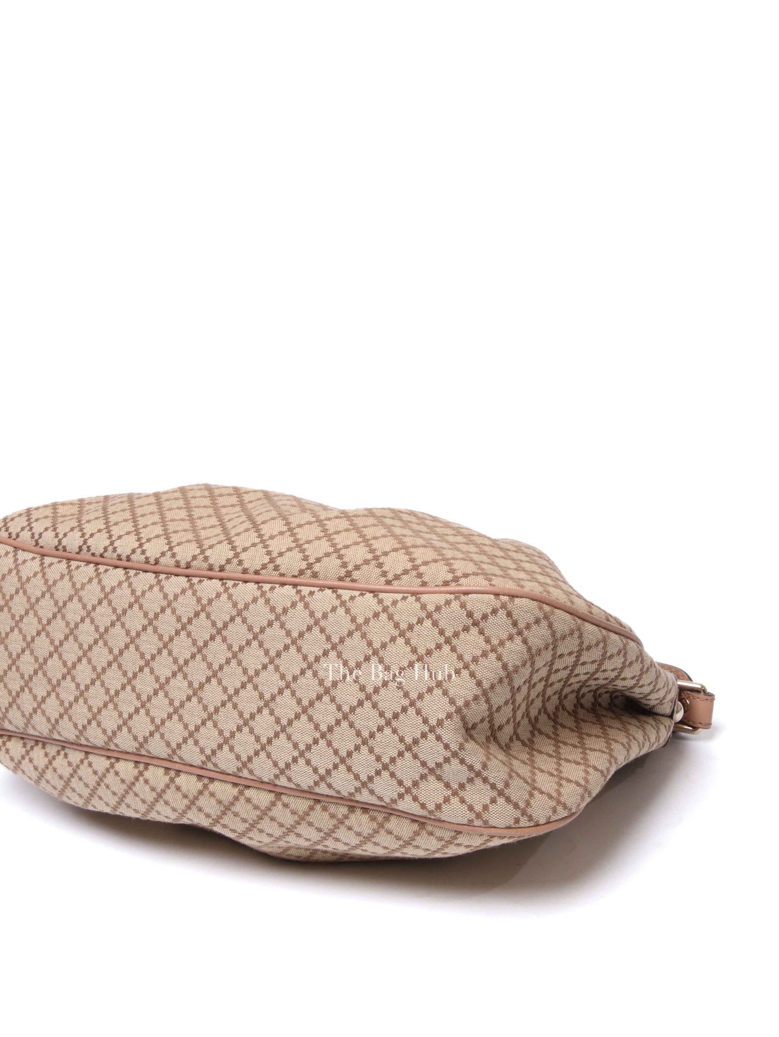 Gucci Pink Diamante Canvas Sukey Hobo Medium Bag
