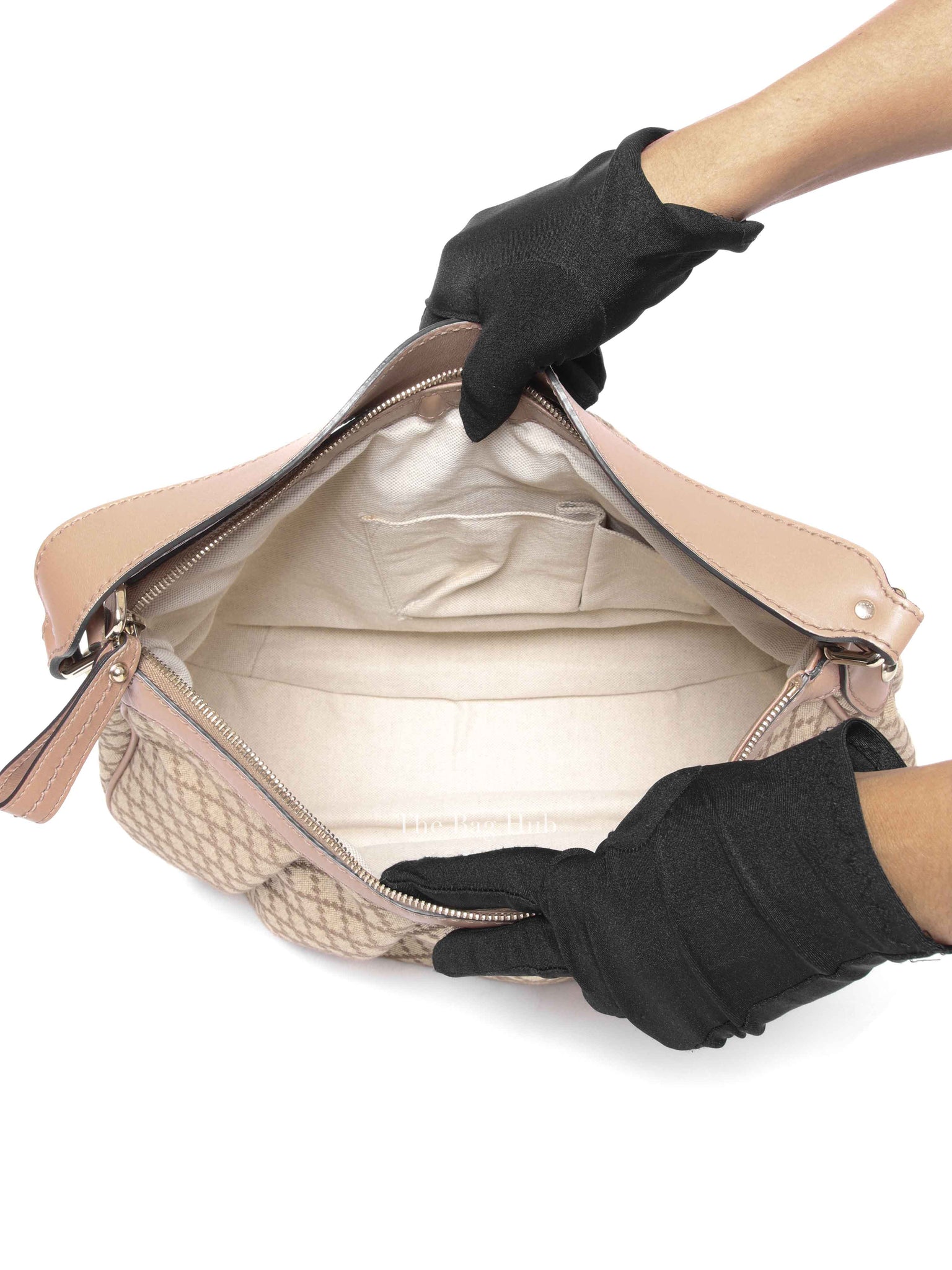 Gucci Pink Diamante Canvas Sukey Hobo Medium Bag