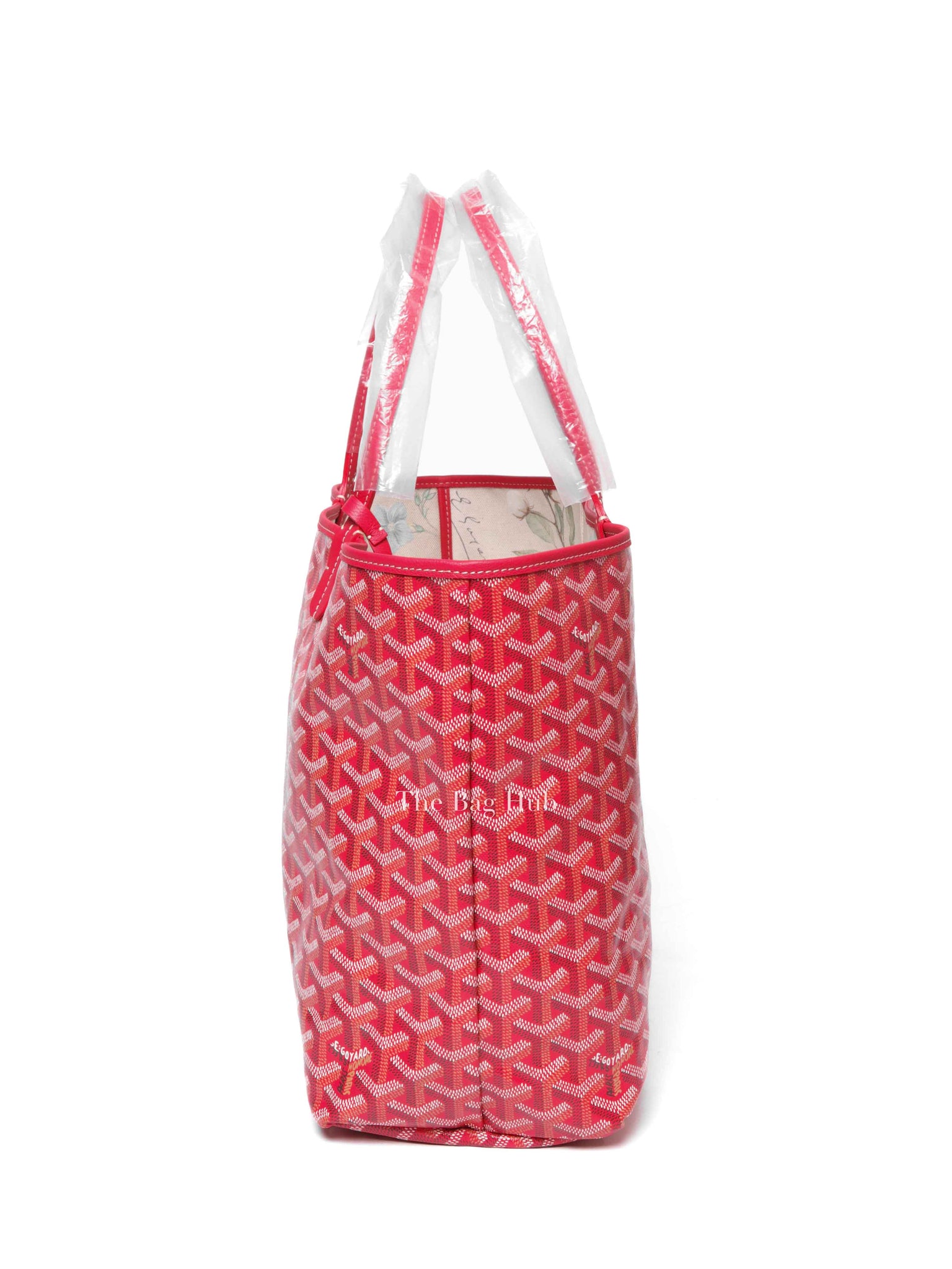 Goyard Fuchsia/Floral Canvas St. Louis Limited Edition PM Tote Bag