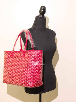 Goyard Fuchsia/Floral Canvas St. Louis Limited Edition PM Tote Bag