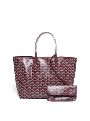 Goyard Bordeaux Goyardine Coated Canvas and Leather St. Louis PM Tote Bag