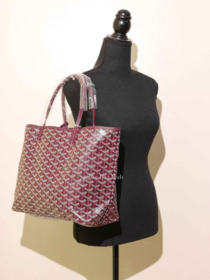 Goyard Bordeaux Goyardine Coated Canvas and Leather St. Louis PM Tote Bag