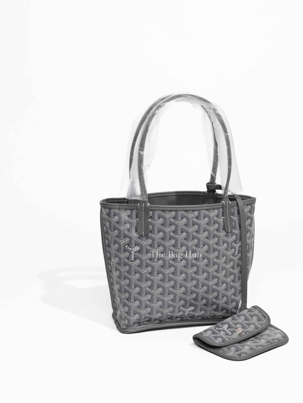 Goyard Gray Coated Canvas Goyardine Anjou Mini Reversible Bag