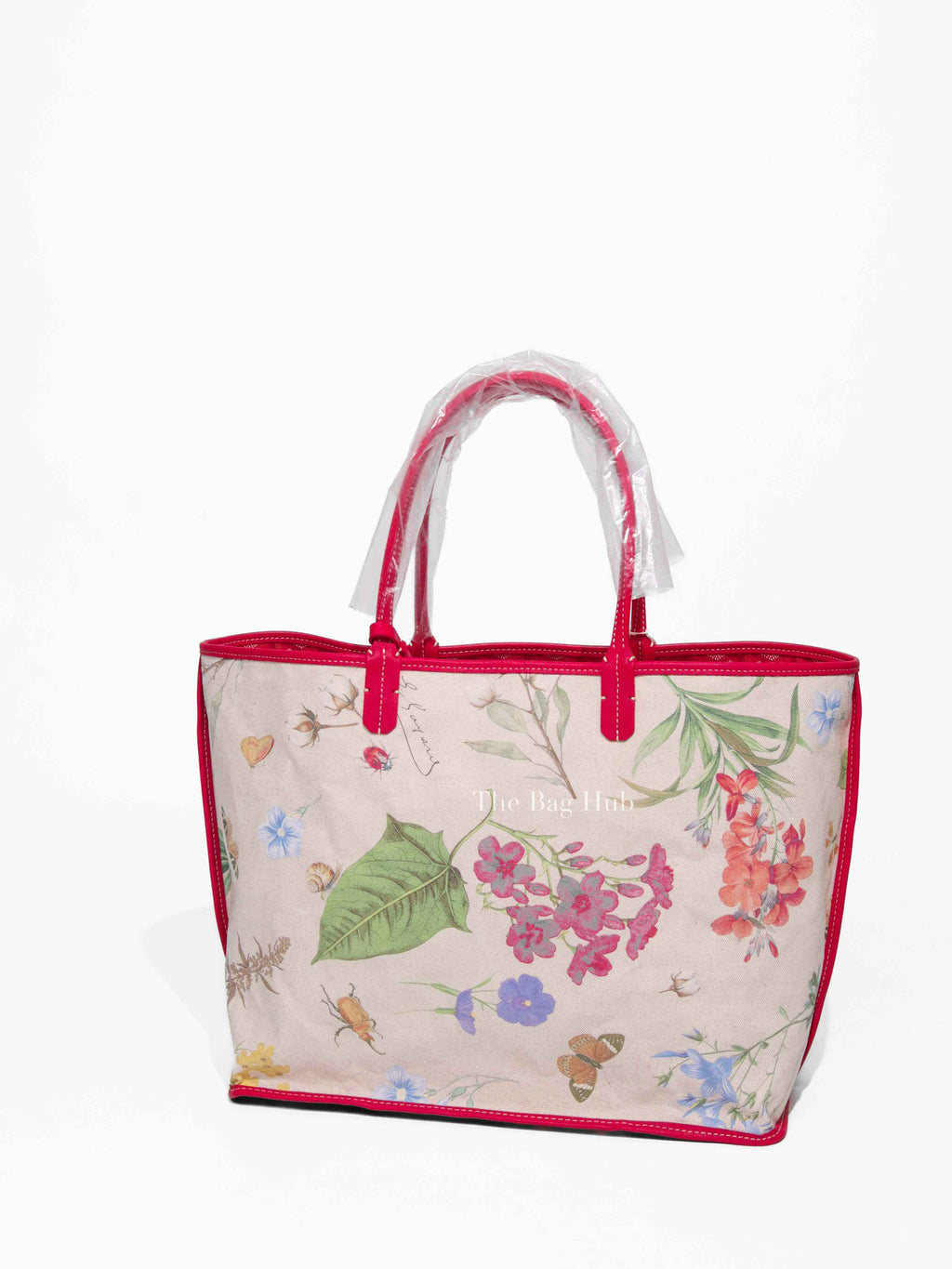 Goyard Fuchsia/Floral Canvas St. Louis Limited Edition PM Tote Bag