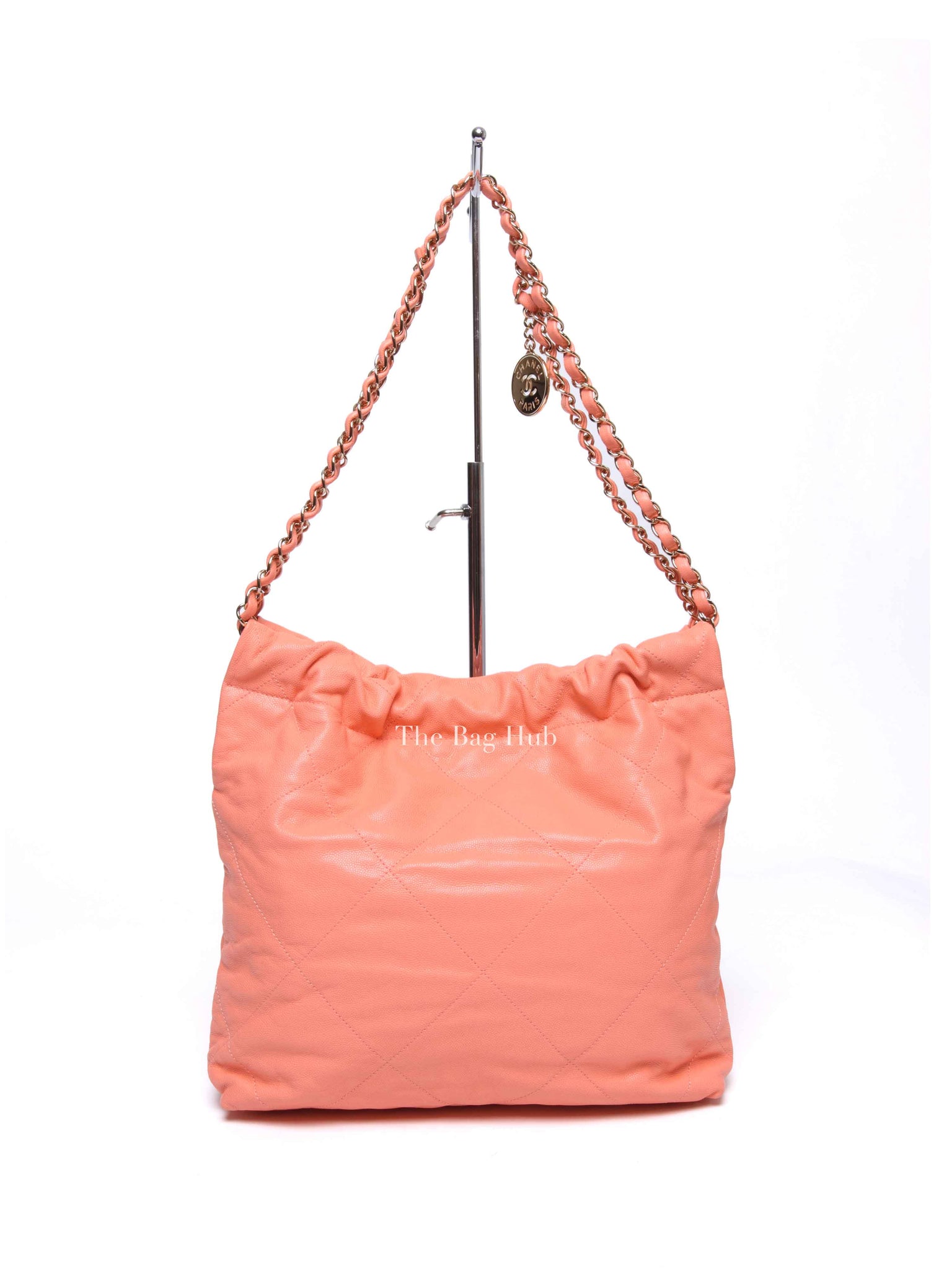Chanel Light Salmon Caviar 22 Small Handbag