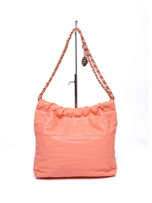 Chanel Light Salmon Caviar 22 Small Handbag