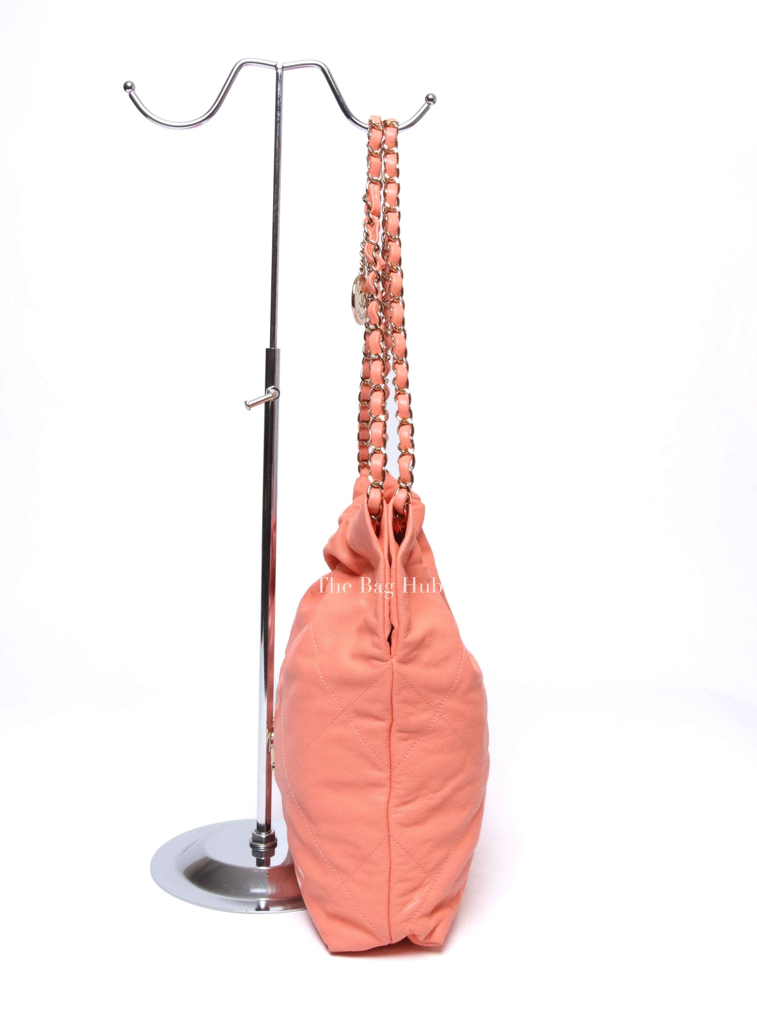 Chanel Light Salmon Caviar 22 Small Handbag