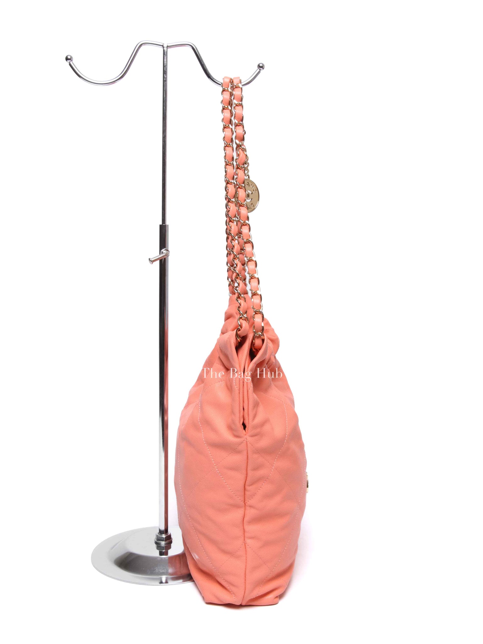 Chanel Light Salmon Caviar 22 Small Handbag