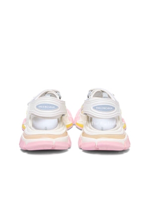 Balenciaga Multicolor Rubber and Faux Leather Track Sandals Size 37