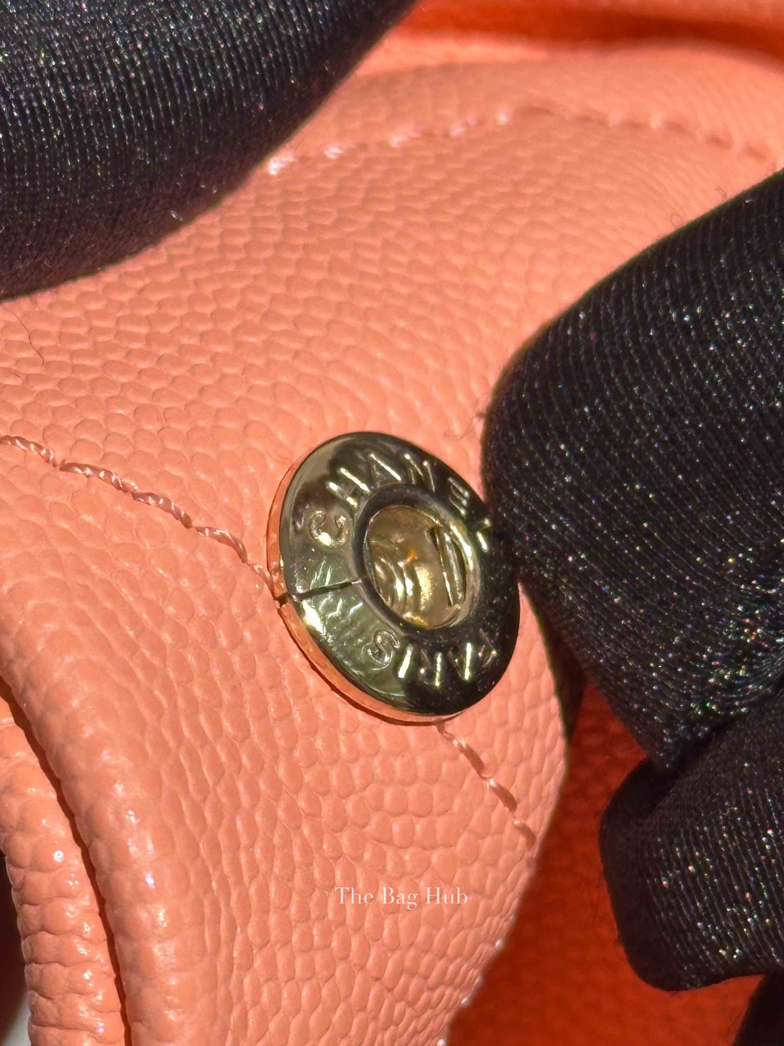 Chanel Light Salmon Caviar 22 Small Handbag
