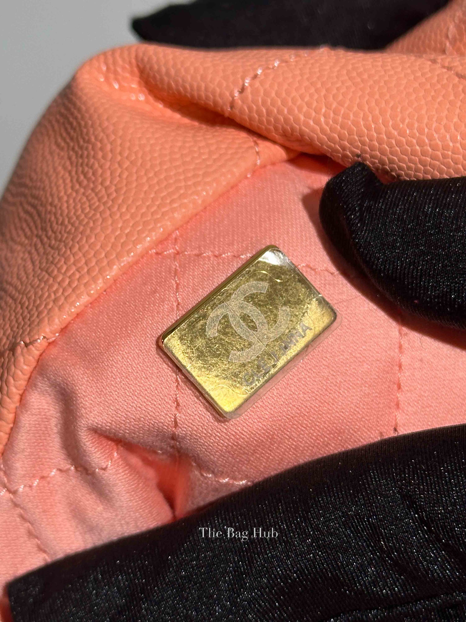 Chanel Light Salmon Caviar 22 Small Handbag
