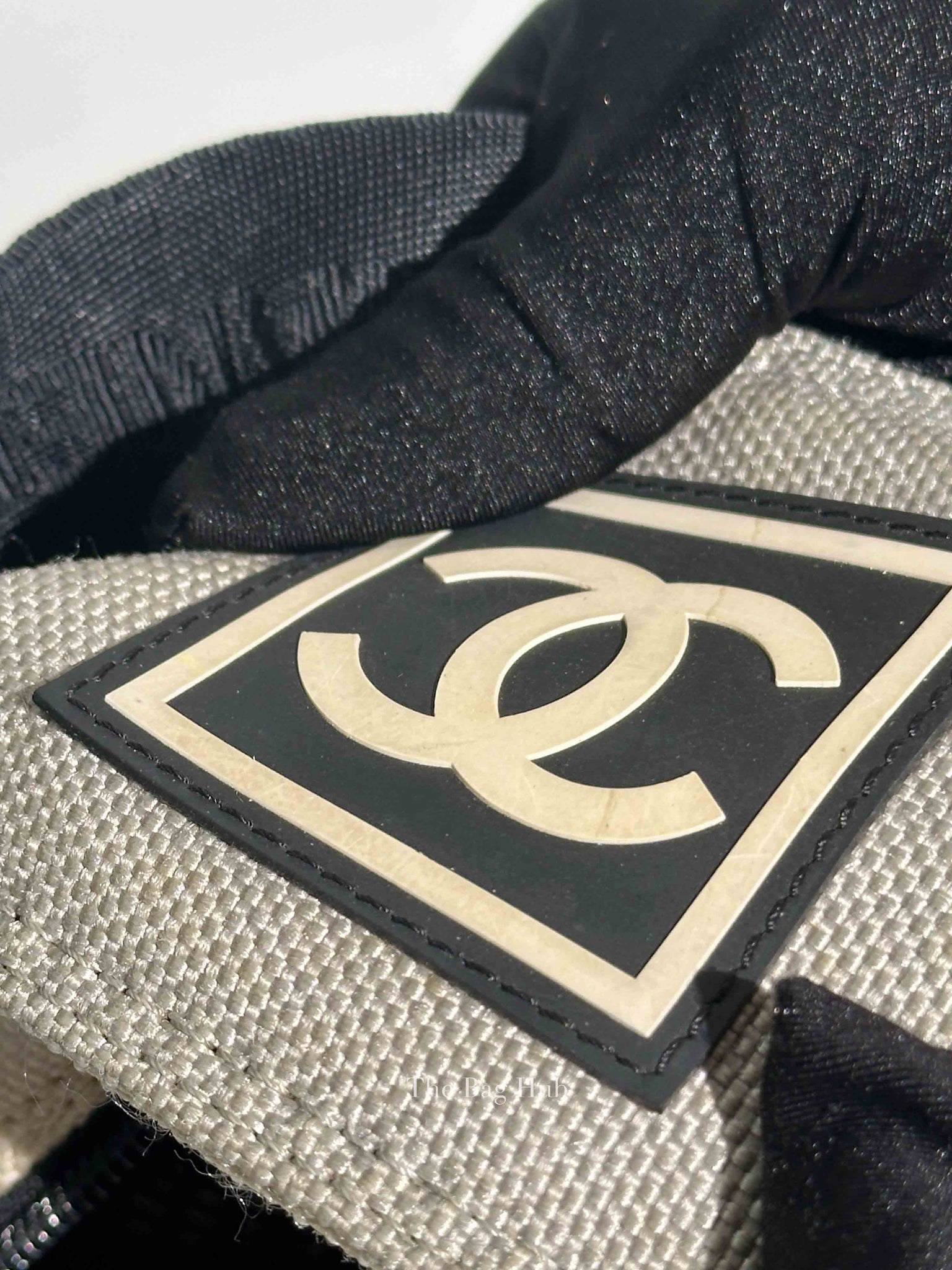 Chanel Black Mesh Sport Line Tote Bag