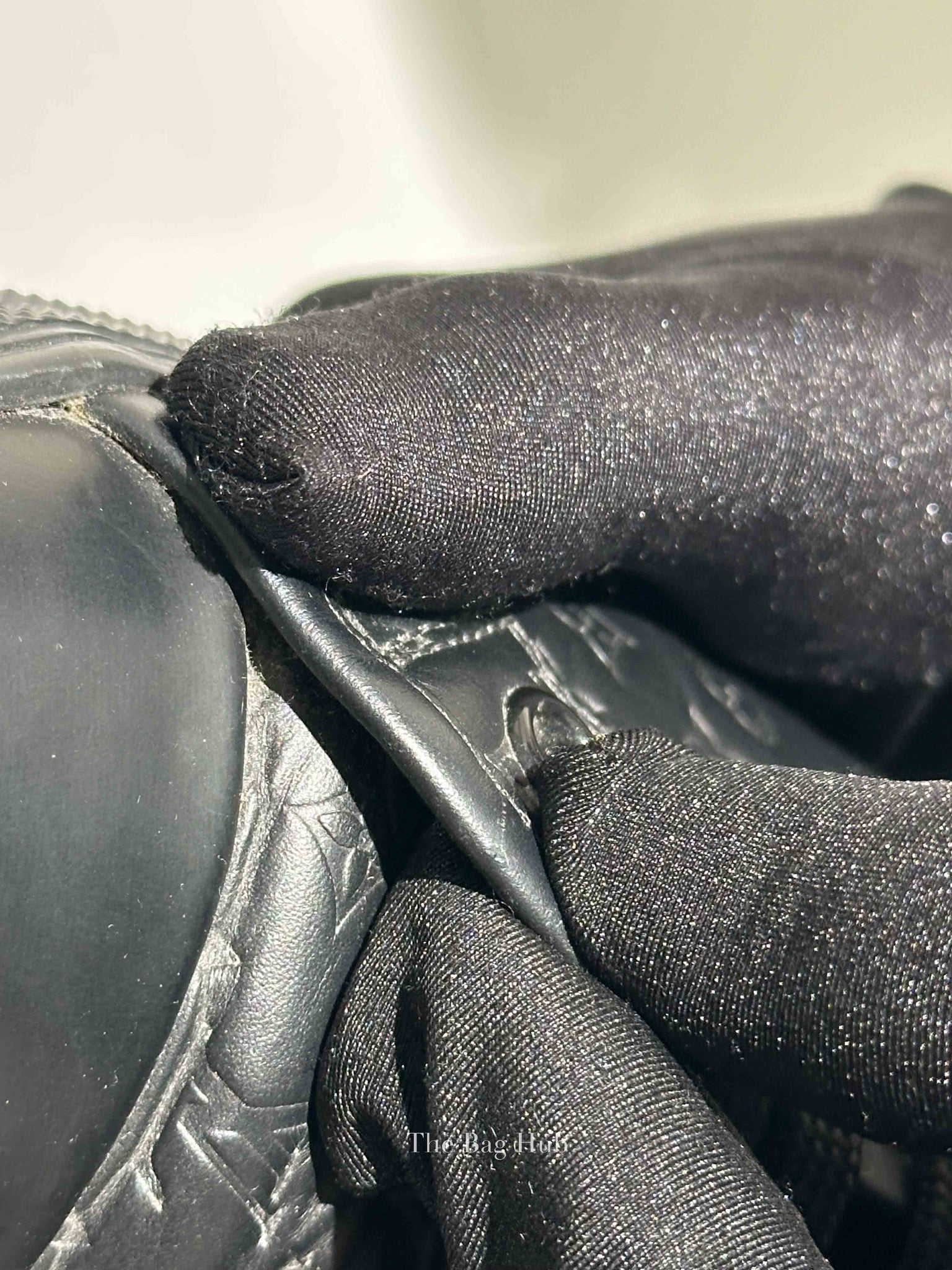 Louis Vuitton Black Calfskin Embossed Monogram Punchy High Top Sneakers 36.5