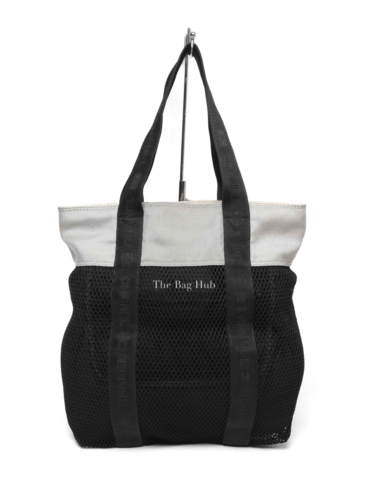 Chanel Black Mesh Sport Line Tote Bag
