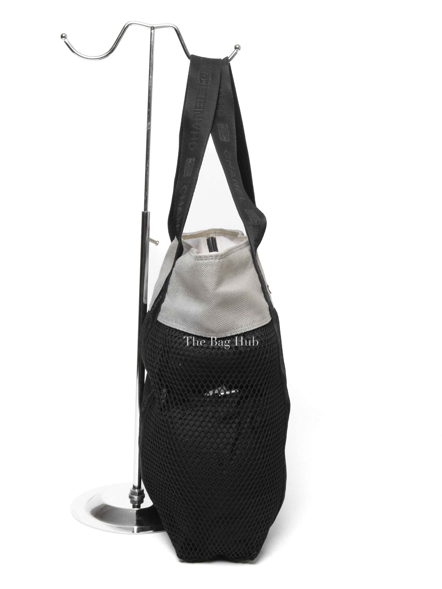 Chanel Black Mesh Sport Line Tote Bag