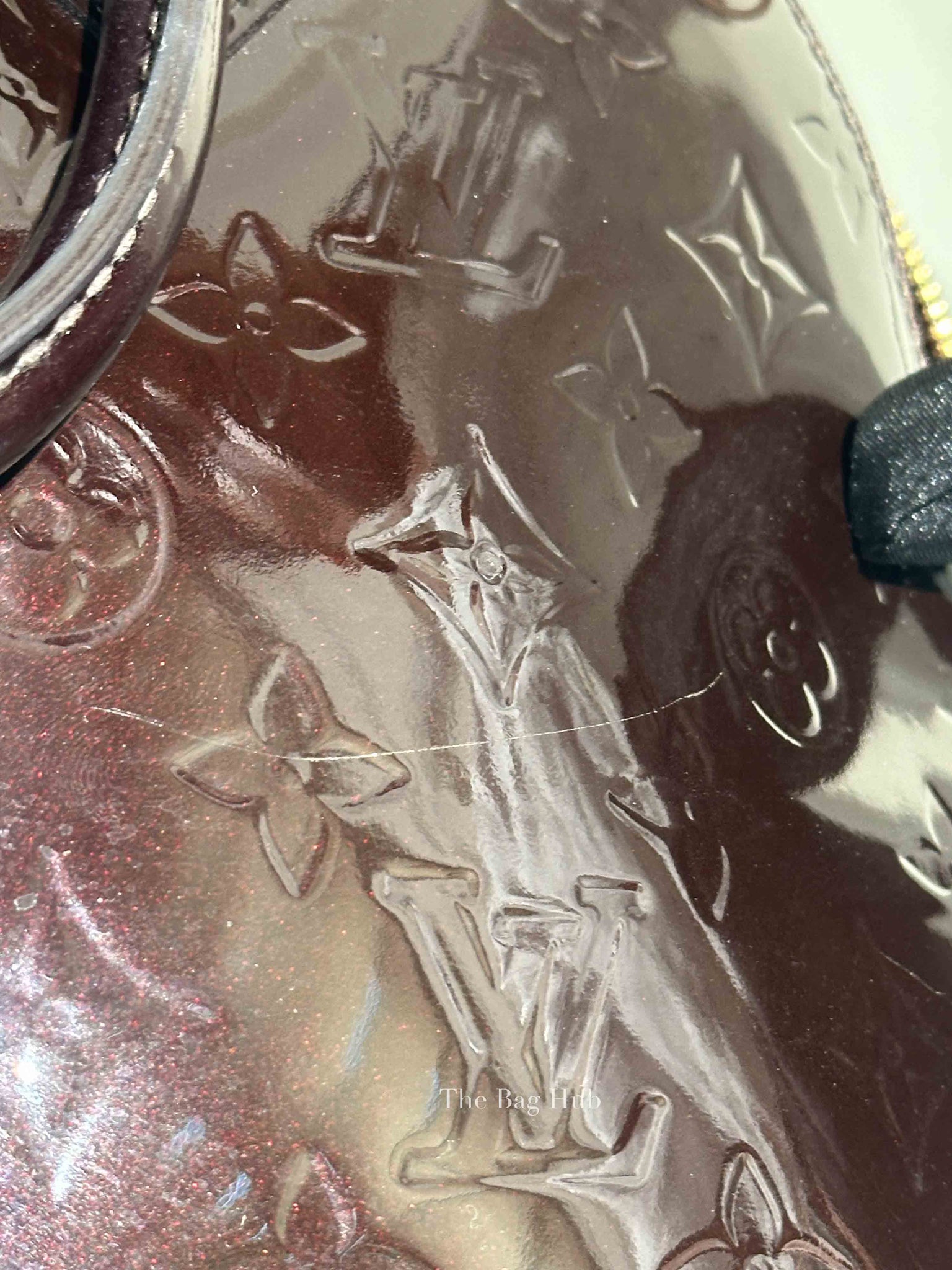 Louis Vuitton Amarante Monogram Vernis Alma PM Bag