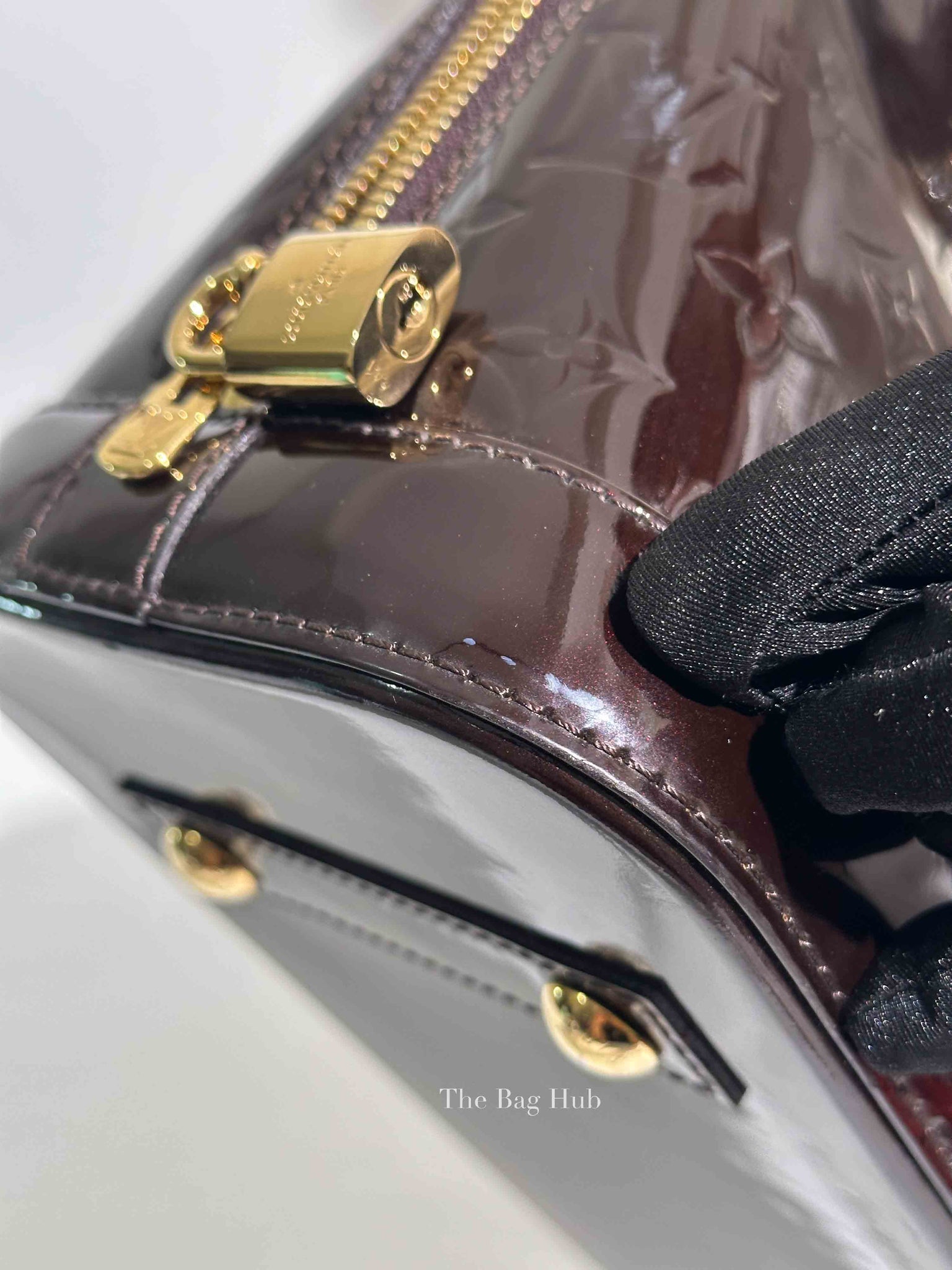 Louis Vuitton Amarante Monogram Vernis Alma PM Bag