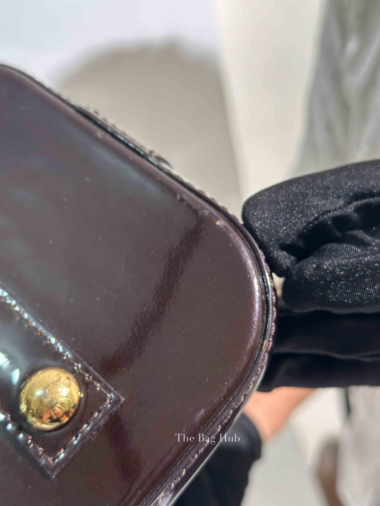 Louis Vuitton Amarante Monogram Vernis Alma PM Bag