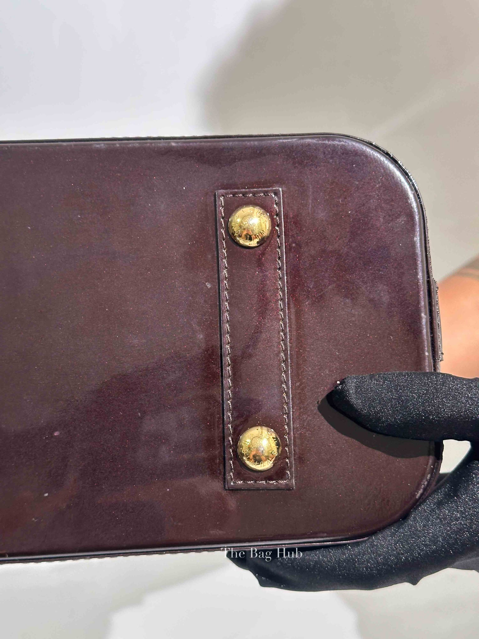 Louis Vuitton Amarante Monogram Vernis Alma PM Bag