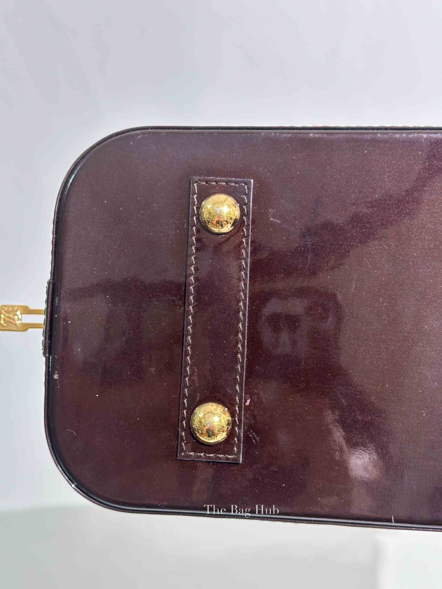 Louis Vuitton Amarante Monogram Vernis Alma PM Bag