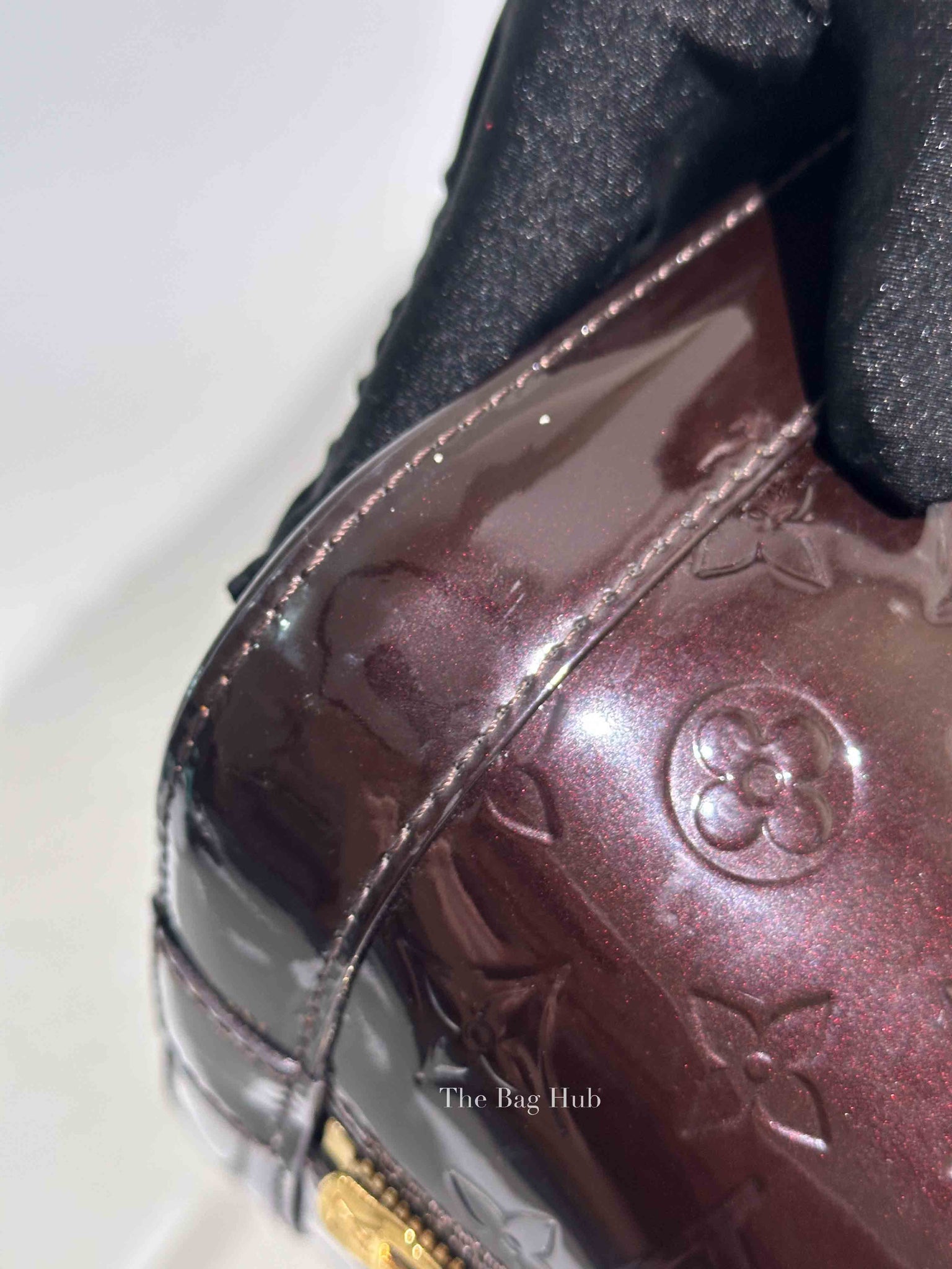Louis Vuitton Amarante Monogram Vernis Alma PM Bag