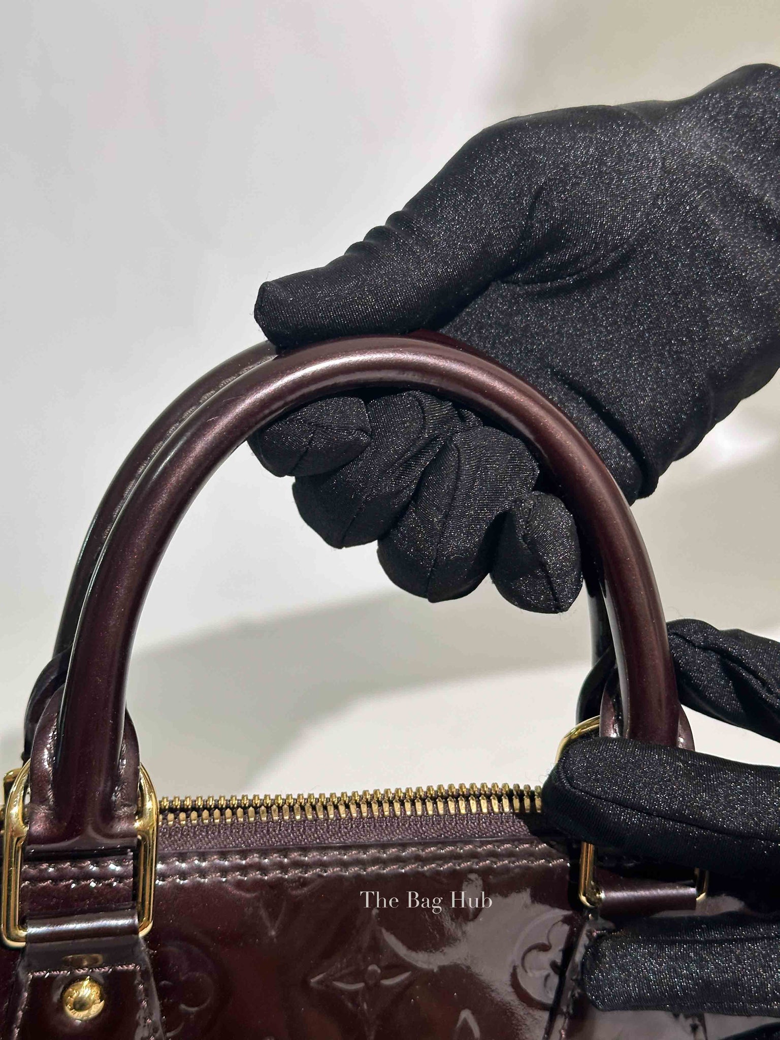 Louis Vuitton Amarante Monogram Vernis Alma PM Bag