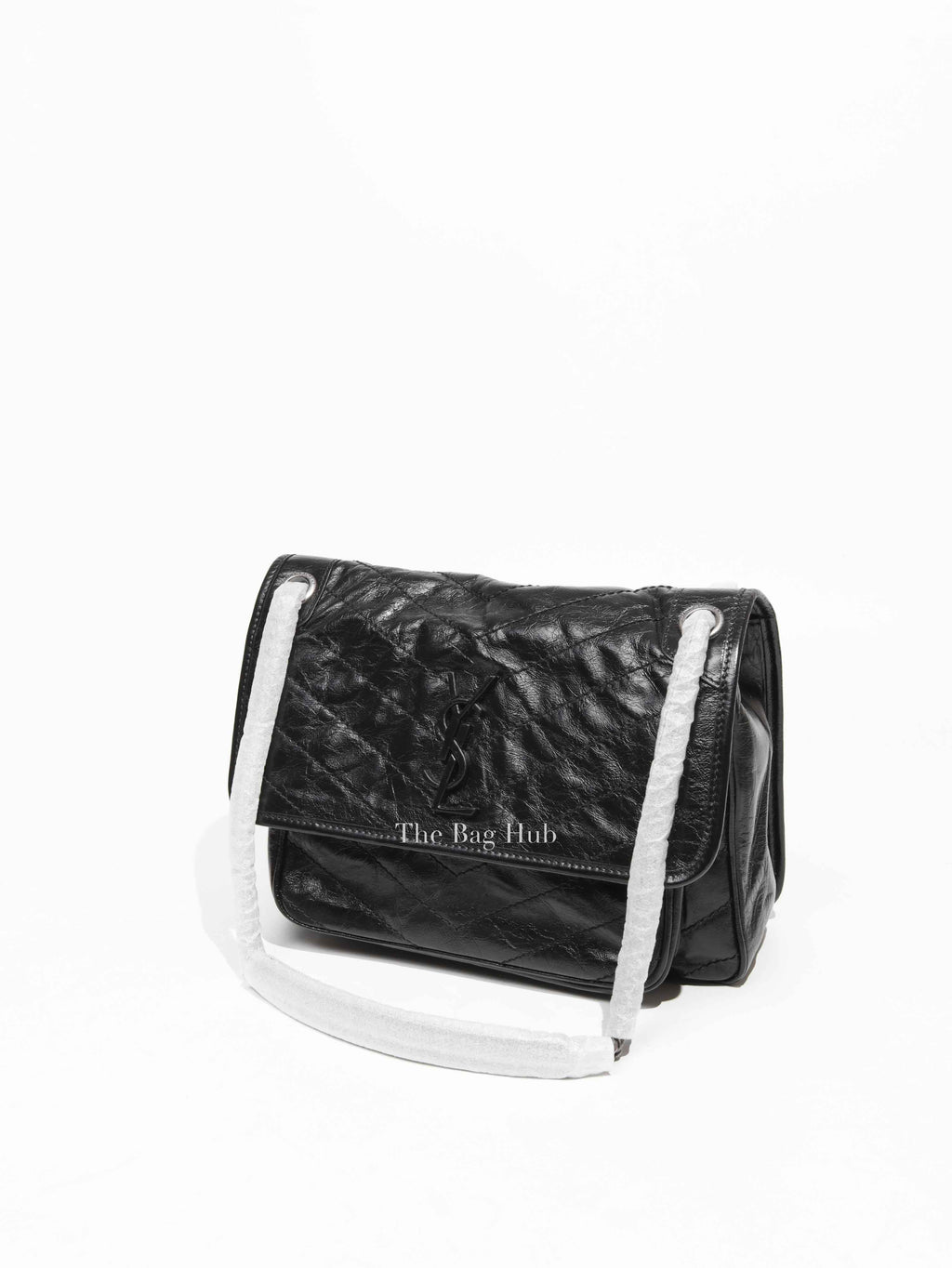 Saint Laurent Black Leather Nikki Medium Bag