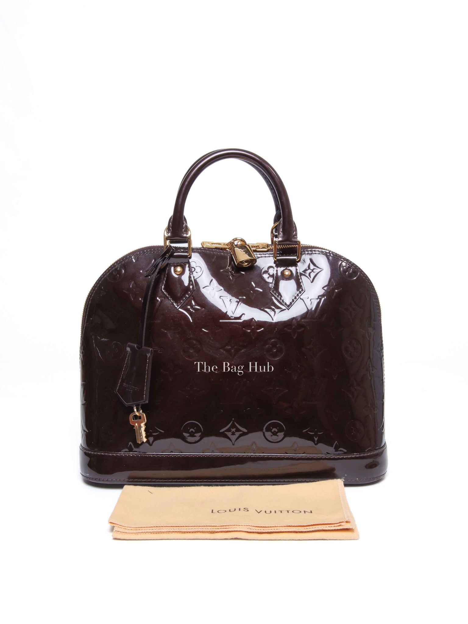 Louis Vuitton Amarante Monogram Vernis Alma PM Bag