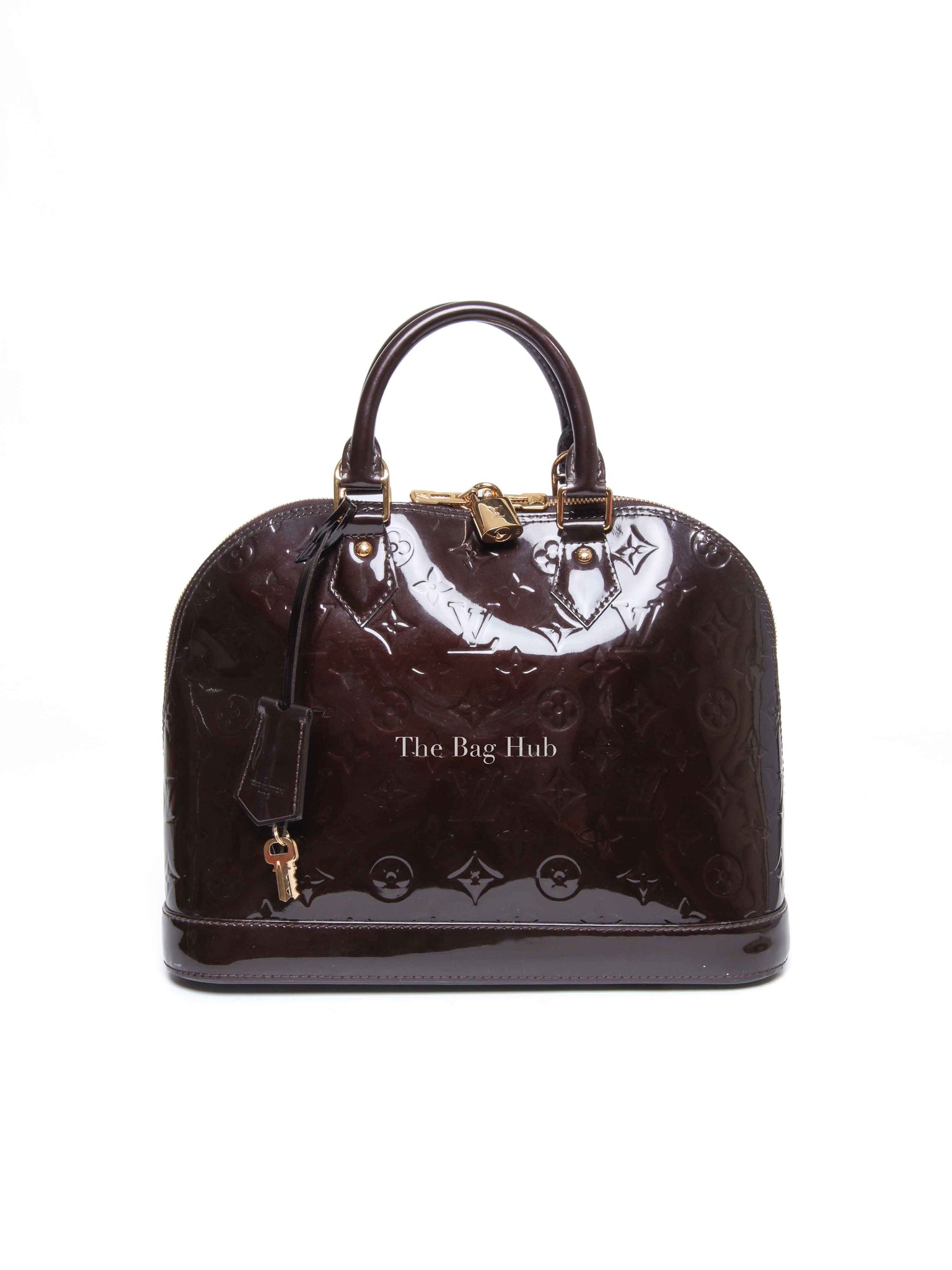 Louis Vuitton Amarante Monogram Vernis Alma PM Bag