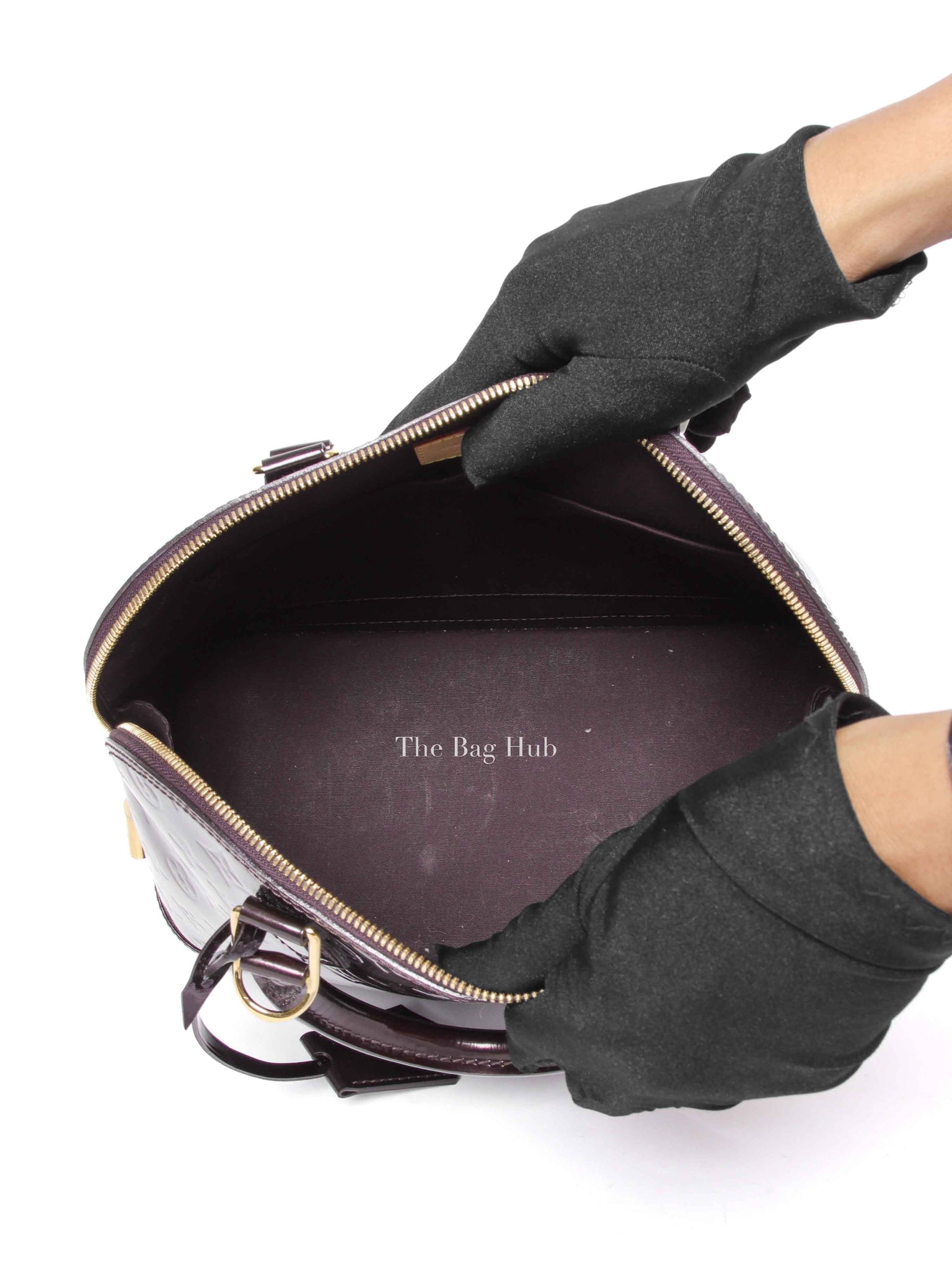Louis Vuitton Amarante Monogram Vernis Alma PM Bag
