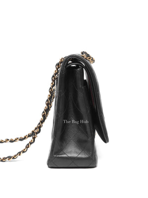 Chanel Black Leather Timeless Double Flap Maxi Jumbo Bag