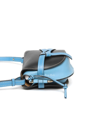 Loewe Black & Light Blue Calfskin Small Gate Crossbody Bag