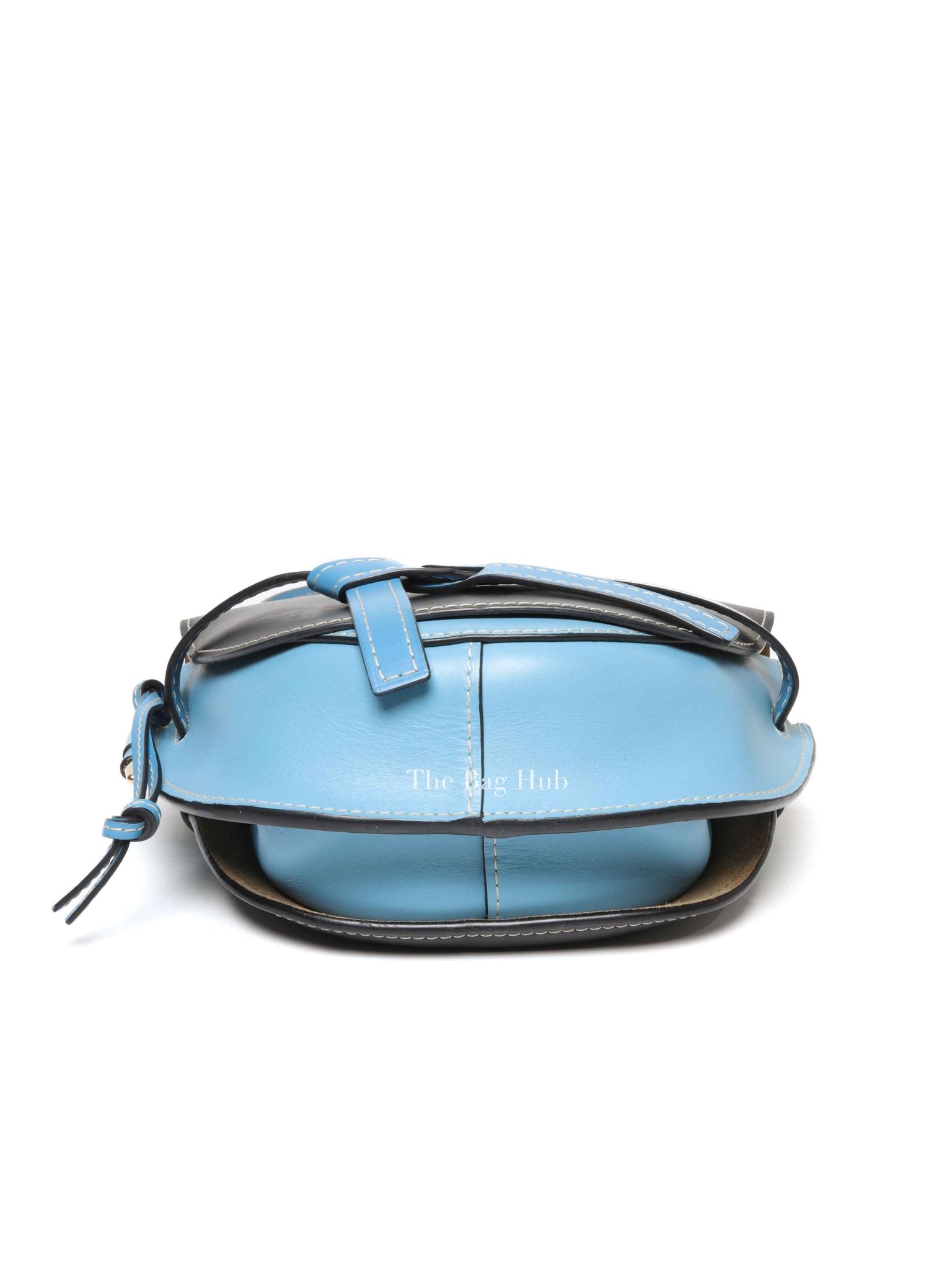 Loewe Black & Light Blue Calfskin Small Gate Crossbody Bag