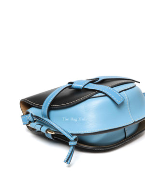 Loewe Black & Light Blue Calfskin Small Gate Crossbody Bag