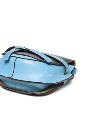 Loewe Black & Light Blue Calfskin Small Gate Crossbody Bag
