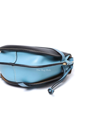 Loewe Black & Light Blue Calfskin Small Gate Crossbody Bag