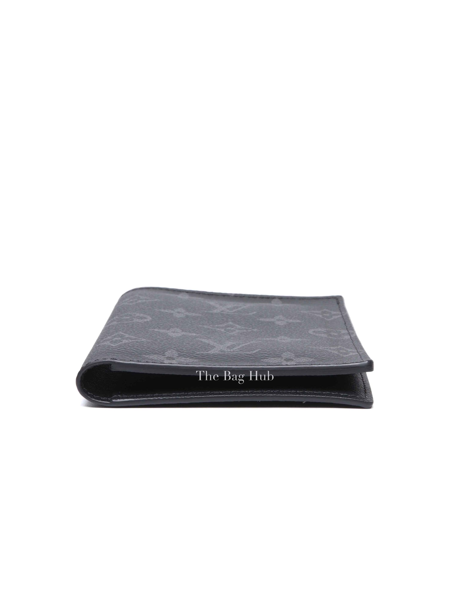 Louis Vuitton Black Coated Canvas Monogram Eclipse Passport Cover