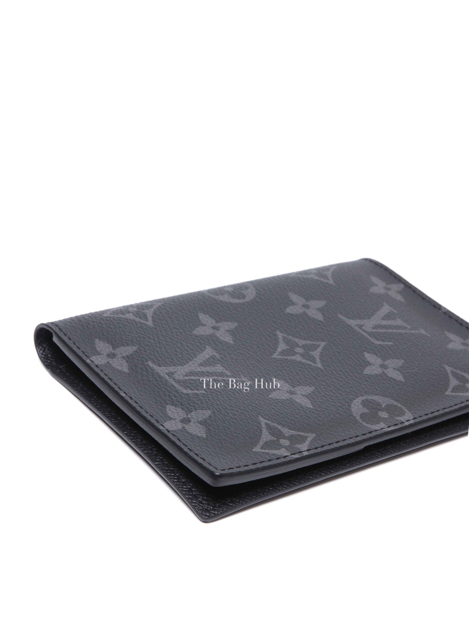 Louis Vuitton Black Coated Canvas Monogram Eclipse Passport Cover