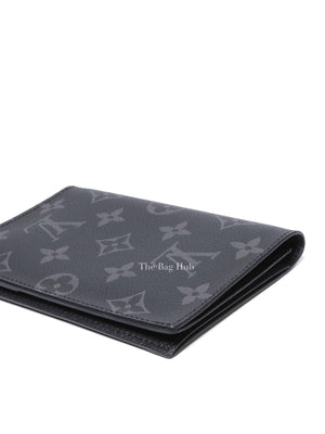 Louis Vuitton Black Coated Canvas Monogram Eclipse Passport Cover