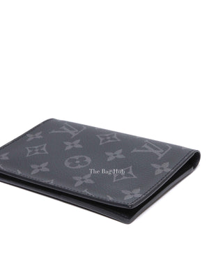 Louis Vuitton Black Coated Canvas Monogram Eclipse Passport Cover