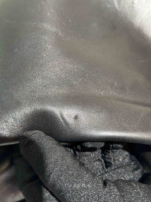 Prada Black Leather Enamel Logo Crossbody Bag