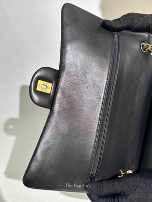 Chanel Black Leather Timeless Double Flap Maxi Jumbo Bag