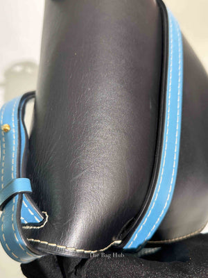 Loewe Black & Light Blue Calfskin Small Gate Crossbody Bag