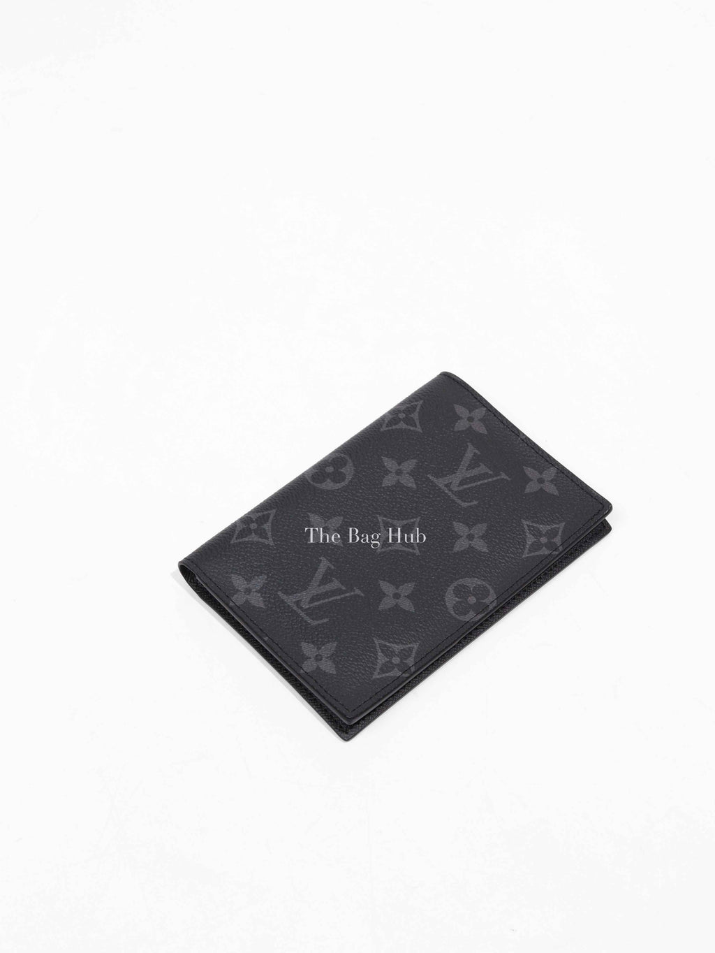 Louis Vuitton Black Coated Canvas Monogram Eclipse Passport Cover