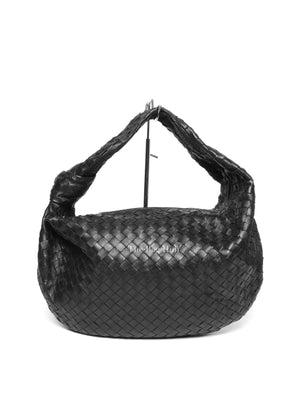 Bottega Veneta Black Intrecciato Leather Jodie Classic Shoulder Bag