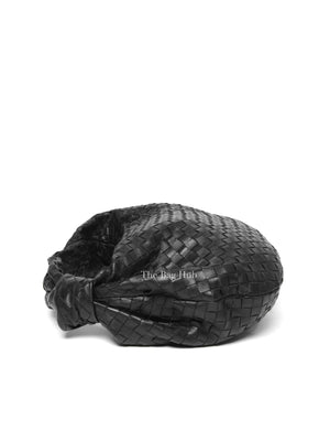 Bottega Veneta Black Intrecciato Leather Jodie Classic Shoulder Bag
