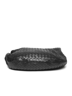 Bottega Veneta Black Intrecciato Leather Jodie Classic Shoulder Bag