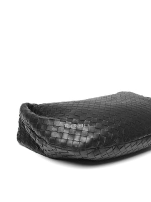 Bottega Veneta Black Intrecciato Leather Jodie Classic Shoulder Bag