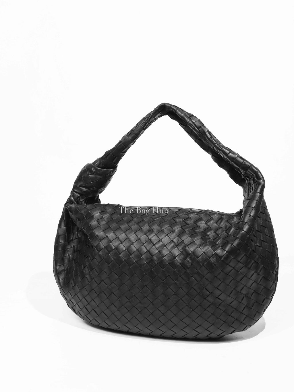 Bottega Veneta Black Intrecciato Leather Jodie Classic Shoulder Bag