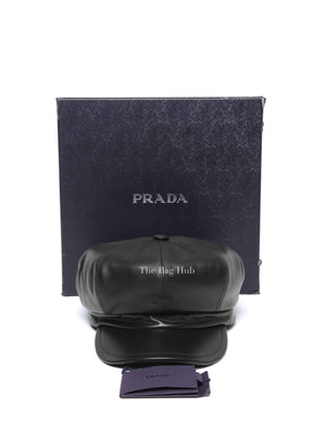 Prada Black Leather Cap